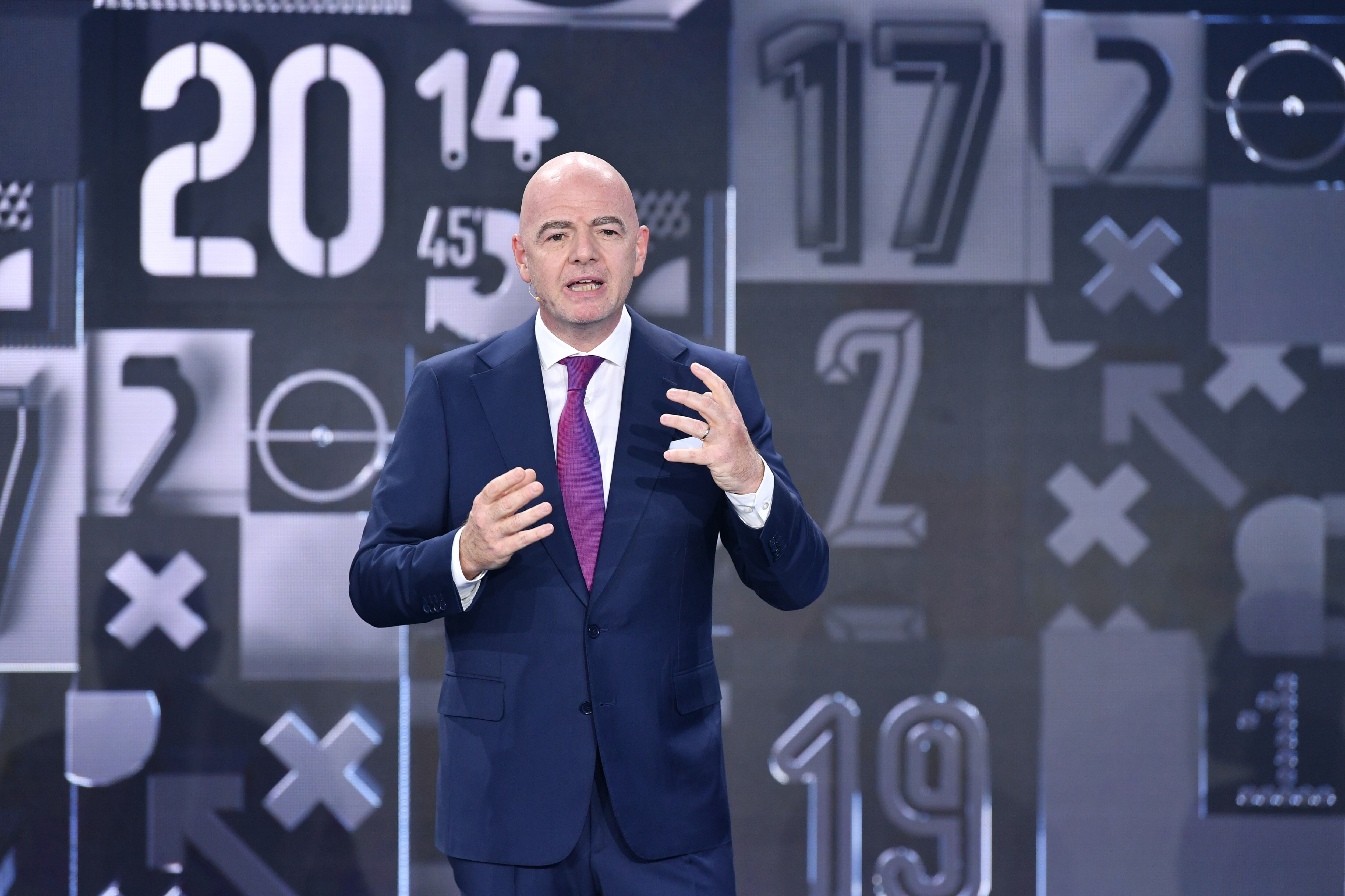 ZURICH, SWITZERLAND - JANUARY 17: FIFA President Gianni Infantino during the Best FIFA Football Awards 2021 on January 17, 2022 in Zurich, Switzerland. (Photo by Harold Cunningham/FIFA)