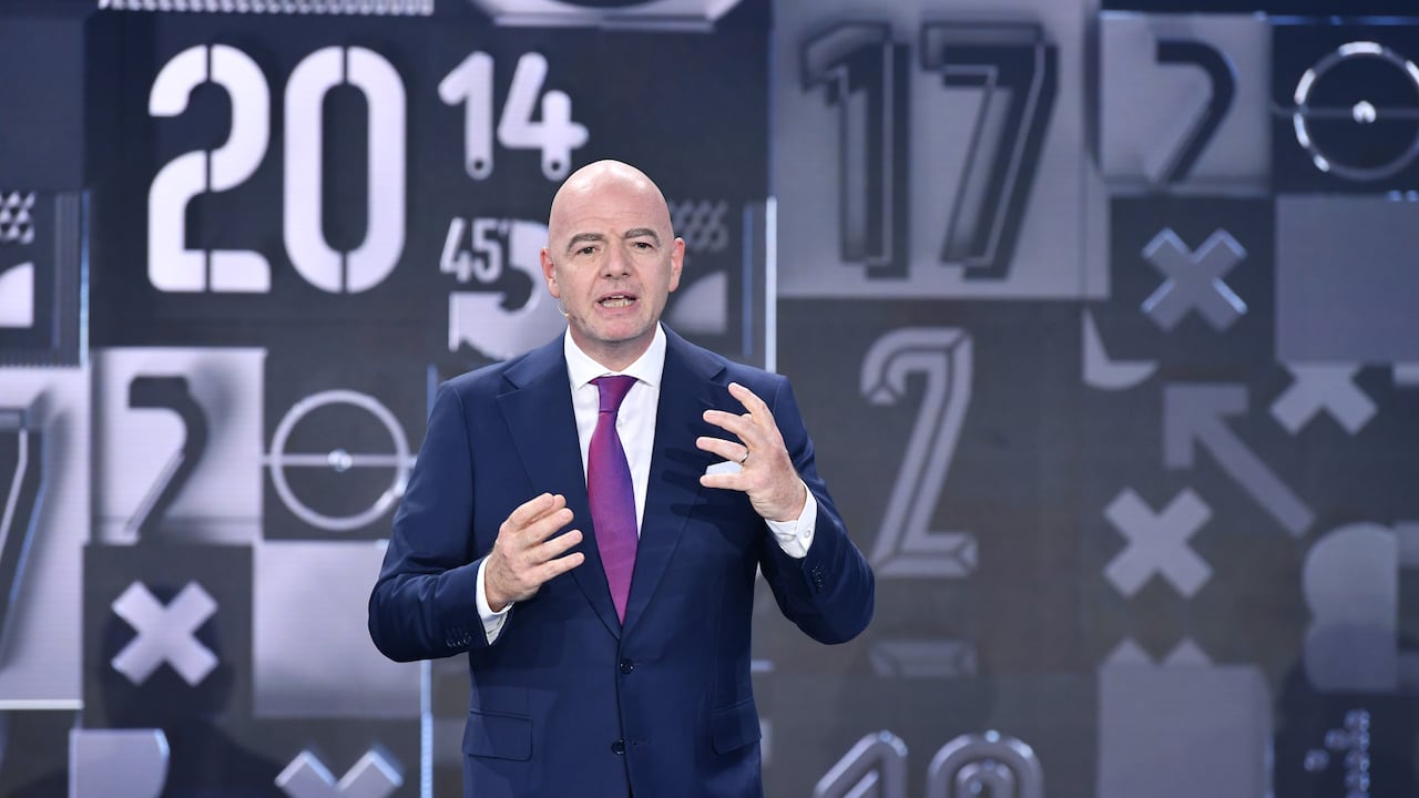 Gianni Infantino en la gala de los premios 'The Best' entregados en Zurich, Suiza