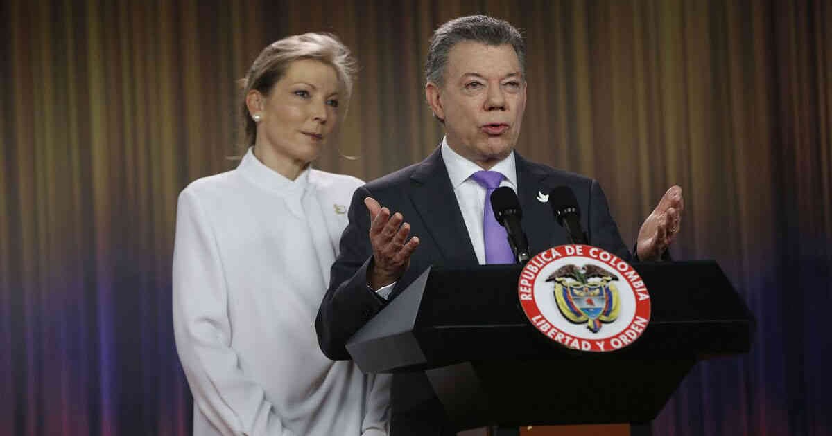 Juan Manuel Santos y su esposa María Clemencia Santos