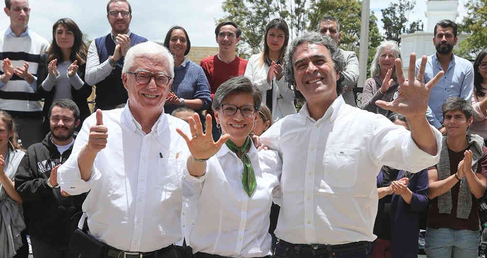 Claudia López perdió los respaldos que la llevaron al Palacio Liévano hace cuatro años. Hoy Sergio Fajardo y Jorge Robledo competirán a parte.