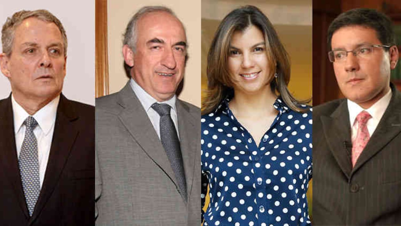 Juan José Echavarría, Leonardo Villar, Ana Fernanda Maiguashca y Hernando Vargas.