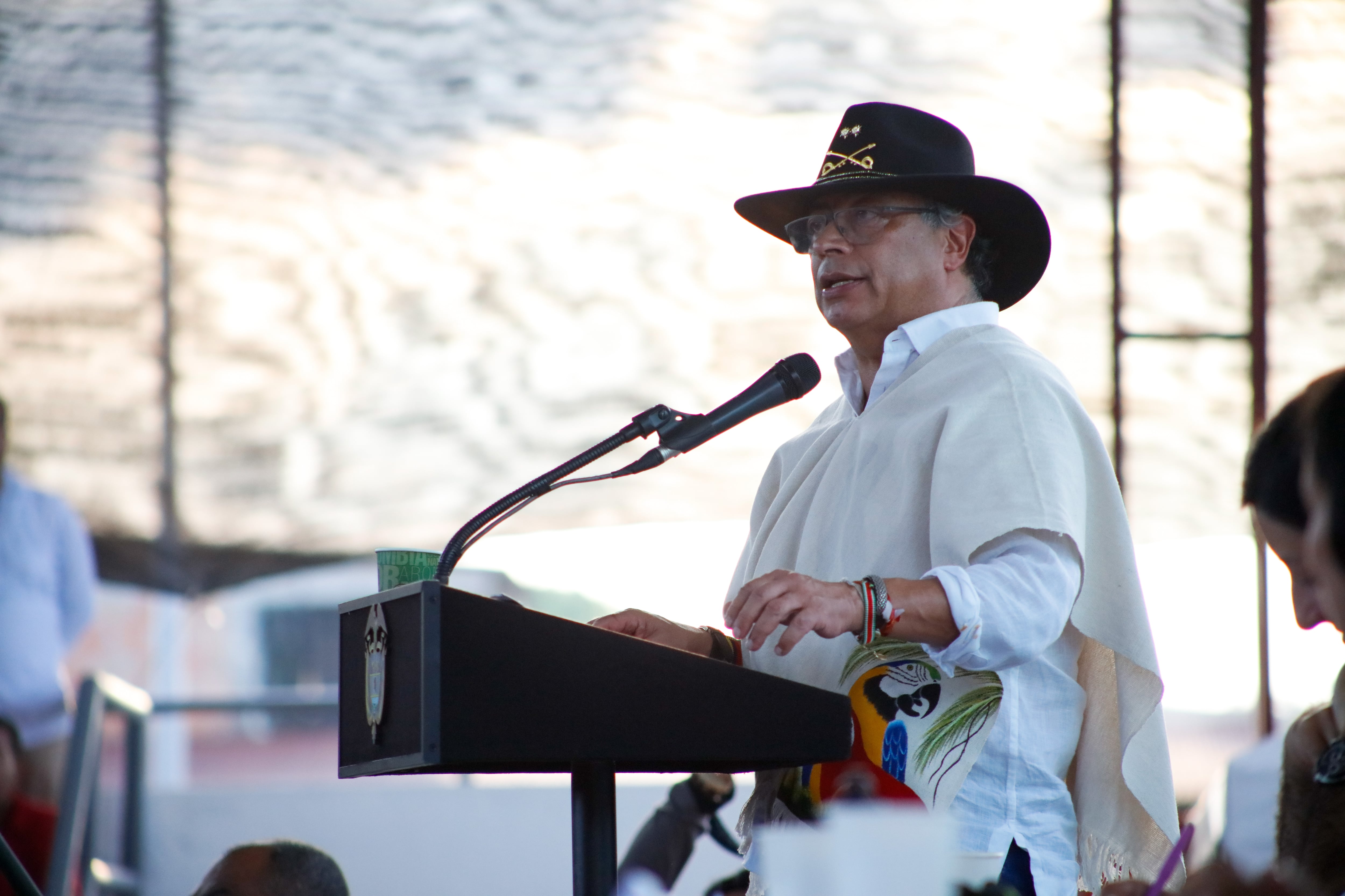 El presidente Gustavo Petro, habló sobre las intenciones de acabar con la selva para continuar con los negocios ilícitos como el coltan, el oro y la coca. Foto Joel González, Presidencia de la República.