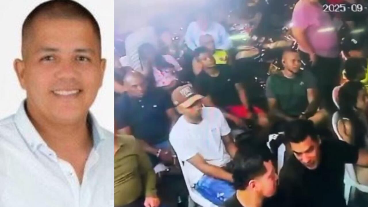 Momento exacto en el asesinan a José Jiménez, secretario de Gobierno de Pradera, Valle del Cauca.