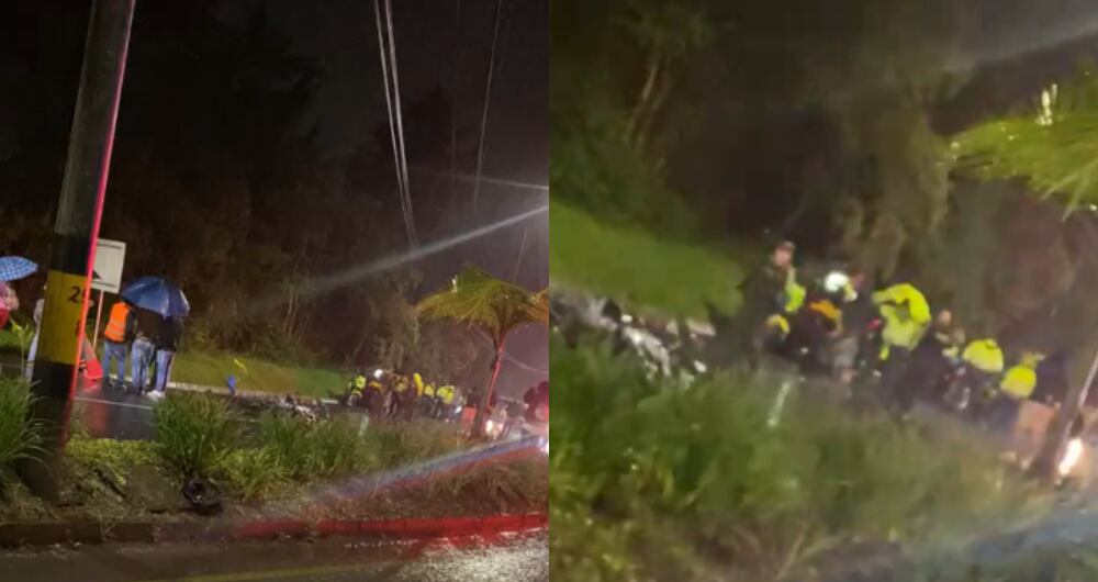 Atención de accidente de tránsito en Envigado.