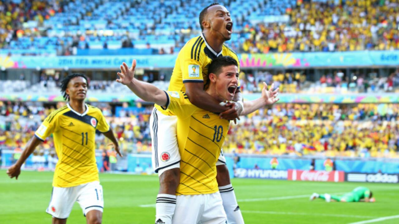 James Rodríguez selló la cuenta con el definitivo tercer gol. Remató la pelota tras pase de taco de Juan Guillermo Cuadrado.