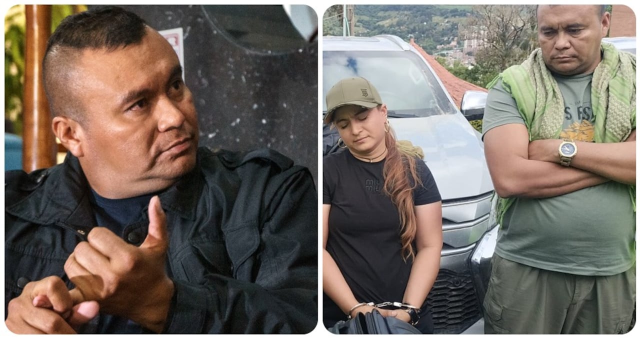 Foto1: Calarcá Córdoba el día en que lo entrevistó SEMANA/FOTO2: Calarcá en el momento en que lo retuvo el Ejército.