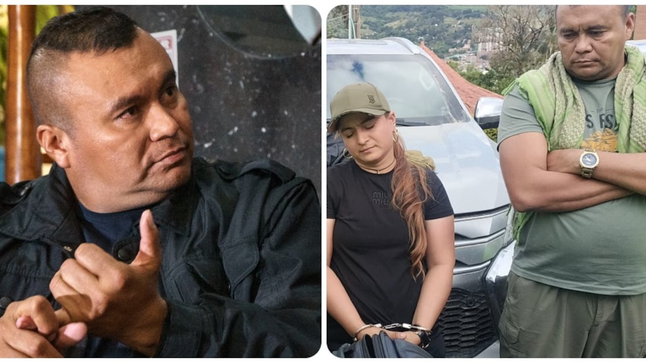 Foto1: Calarcá Córdoba el día en que lo entrevistó SEMANA/FOTO2: Calarcá en el momento en que lo retuvo el Ejército.