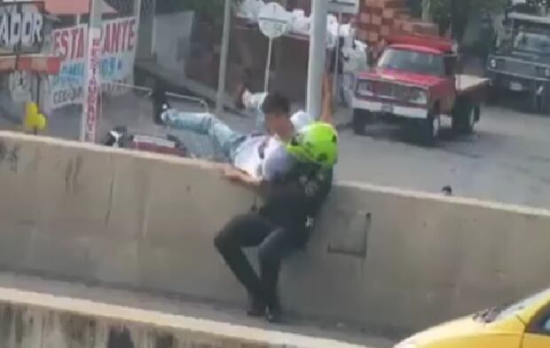 Momento de la heroica acción.