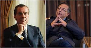 Richard Nixon, expresidente de Estados Unidos y Gustavo Petro, senador colombiano