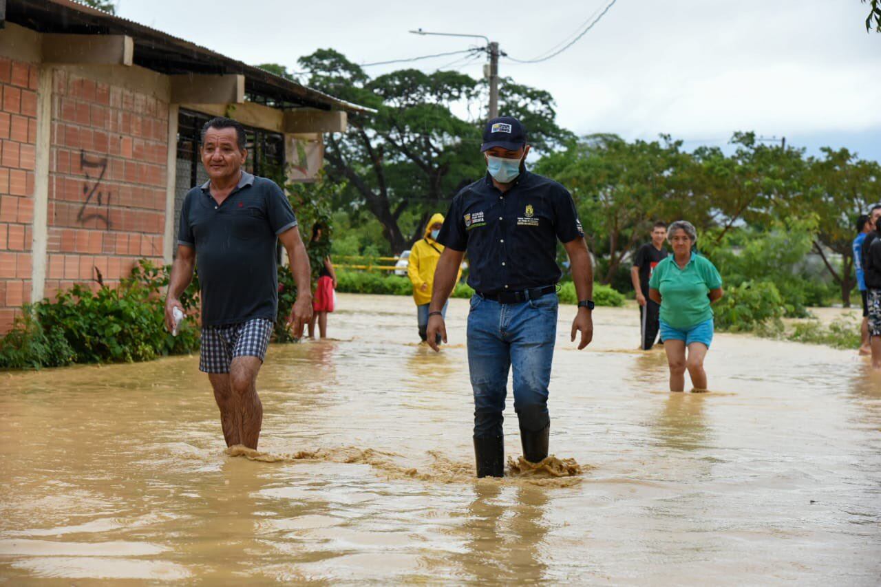 Emergencia por fuertes lluvias en 35 barrios de Cúcuta