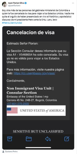 Juan Carlos Florián visa