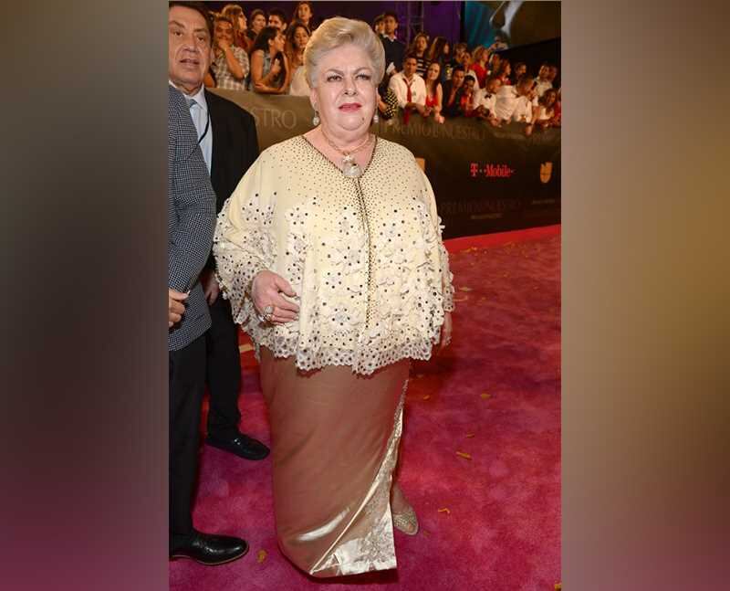 Paquita la del Barrio no se perdió la ceremonia. Foto:  Gustavo Caballero / GETTY IMAGES NORTH AMERICA / AFP