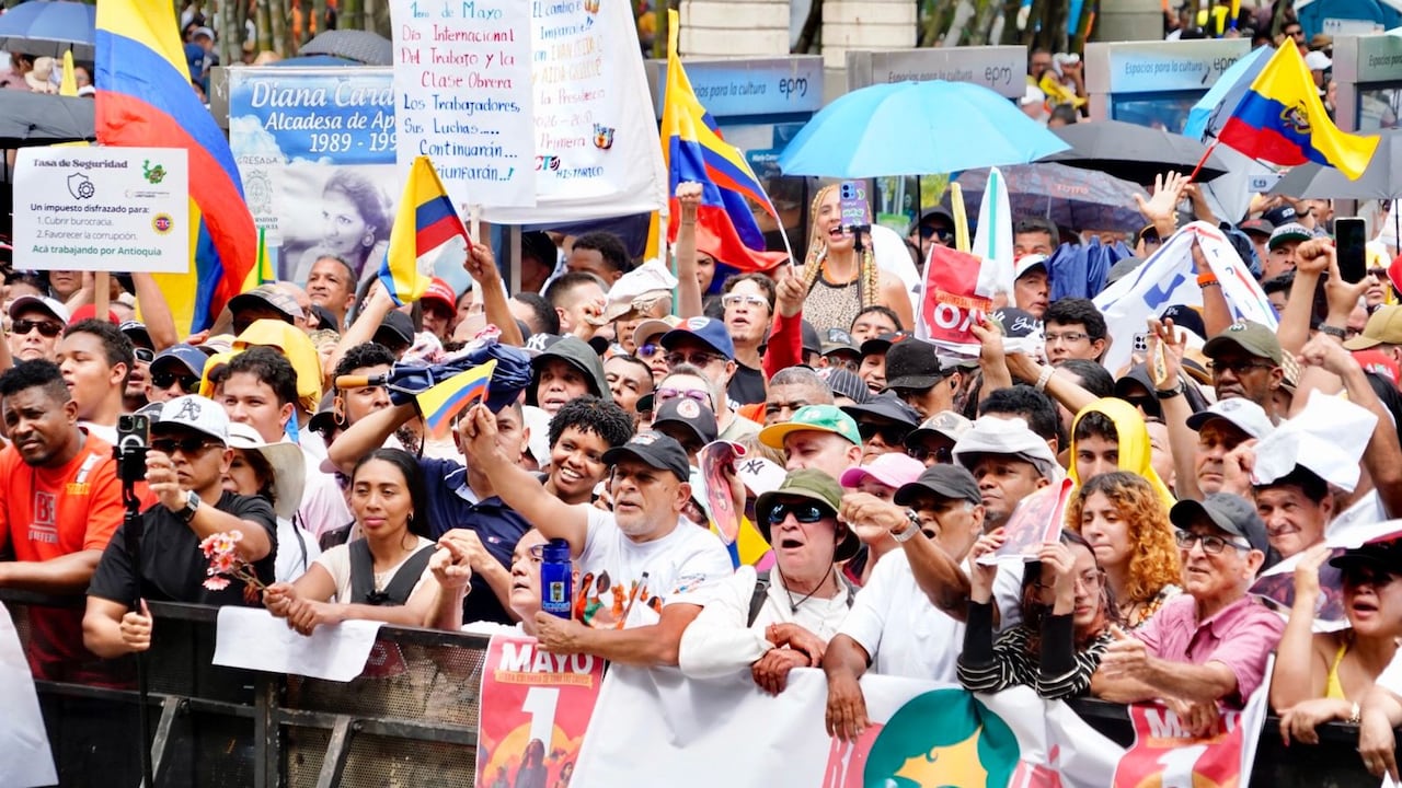 Manifestantes se encuentran en Medellín y atienden el llamado de Gustavo Petro.