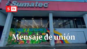 Título: Pese a ser saqueado, almacén en Medellín envía un mensaje de unión