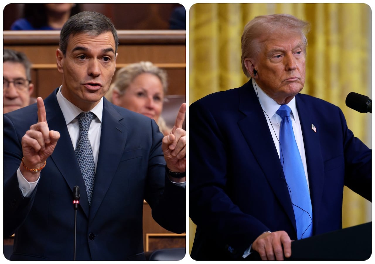 Pedro Sánchez y Donald Trump