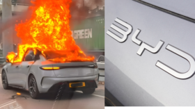 El BYD Seal sufrió un incendio en plena vía de Hong Kong.