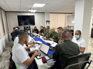 Con presencia de la Secretaría de Gobierno, la Policía, la Armada, la Procuraduría y la Fiscalía, entre otras autoridades, se cumplió este sábado un consejo extraordinario de seguridad para analizar y reforzar las medidas, ya que este domingo, 5 de mayo, vence la tregua entre Shottas y Espartanos. Foto Especial para El País