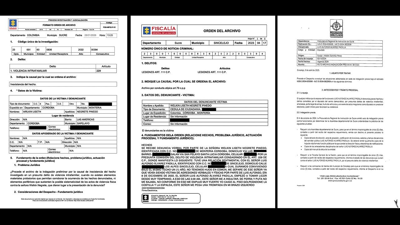 La Fiscalía y la Procuraduría archivaron las investigaciones contra Luis Alfonso Álvarez, por lo que él denunció a su expareja.