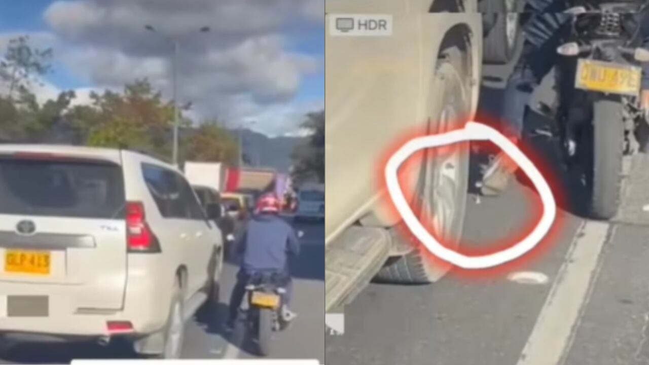 Así operan los 'pinchallantas' en Bogotá.