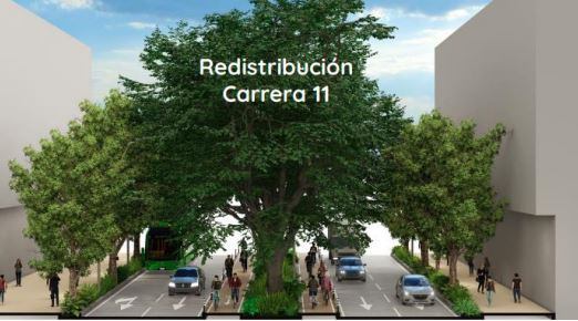 El IDU presentó un render con la ampliación de la carrera 11, pero es lo único que tiene hasta el momento. No hay diseños.