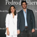 MADRID, SPAIN - FEBRUARY 16: Tamara Falco and Iñigo Onieva pose at the Pedro del Hierro photocall at Mercedes Benz Fashion Week Madrid on February 16, 2023, in Madrid, Spain. (Photo By Jose Oliva/Europa Press via Getty Images)