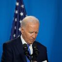 Joe Biden durante la conferencia de la OTAN