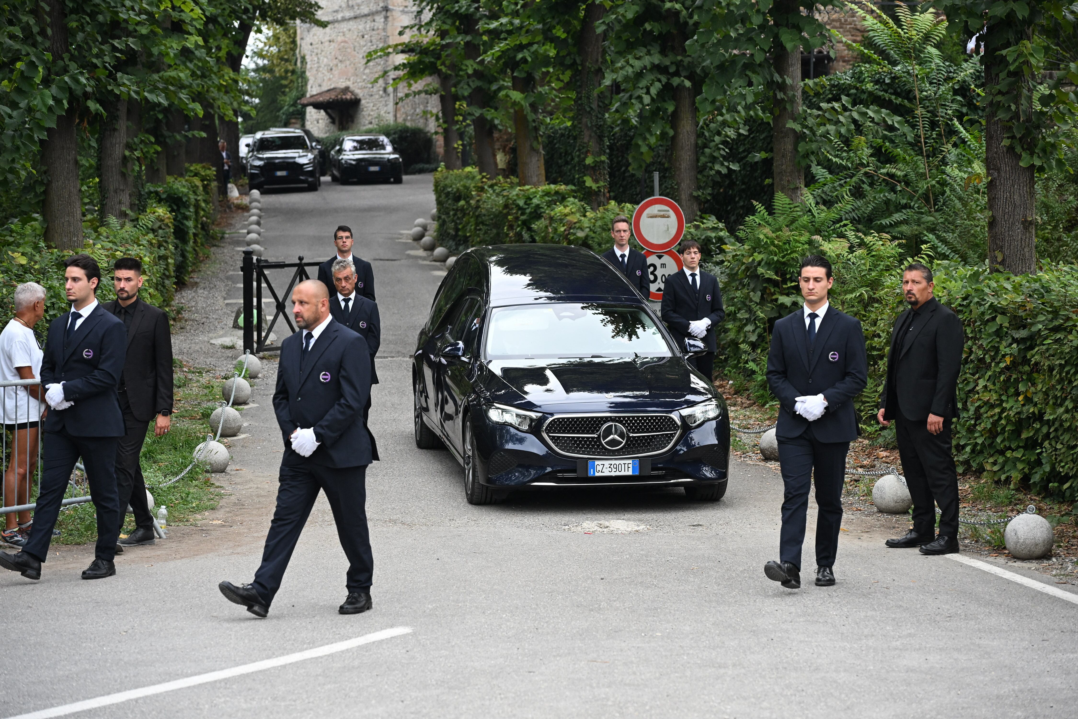 Funeral de Giorgio Armani en Milán.