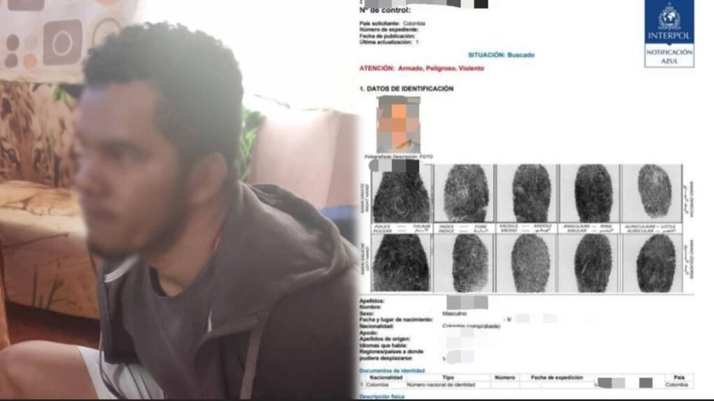 Alias El Gringo tenía activa circular azul de Interpol.