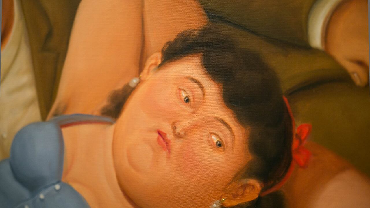 Foto de la exposición "Botero. 60 años de pintura". Crédito: Lukasz Michalak