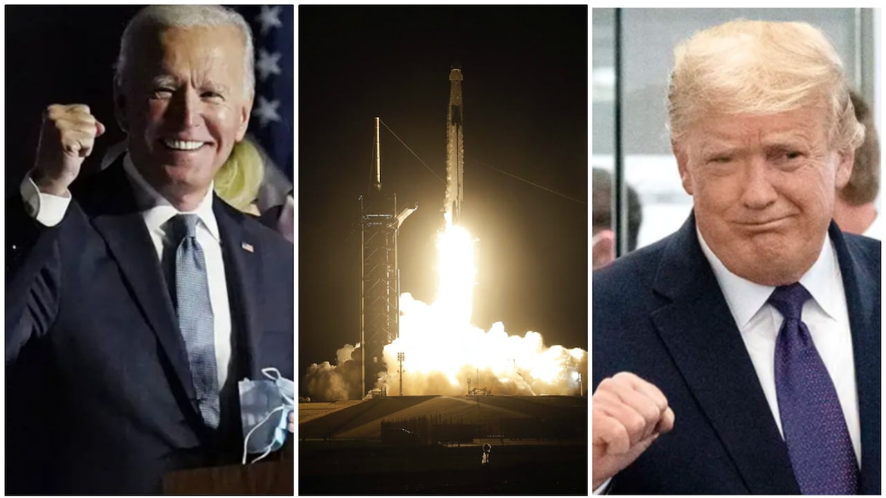 Biden Trump SpaceX