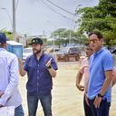 El alcalde de Barranquilla estuvo revisando las obras