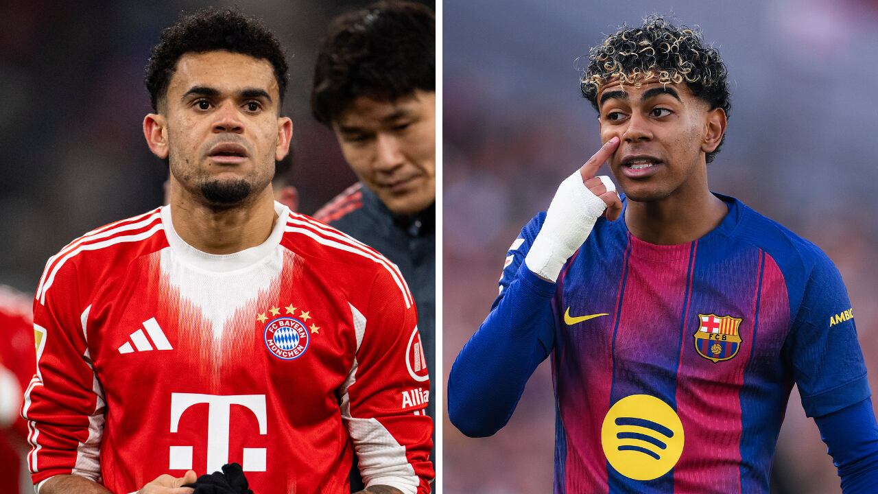 Luis Díaz supera a Lamine Yamal en recopilado de goles y asistencias en lo que va de la temporada europea.