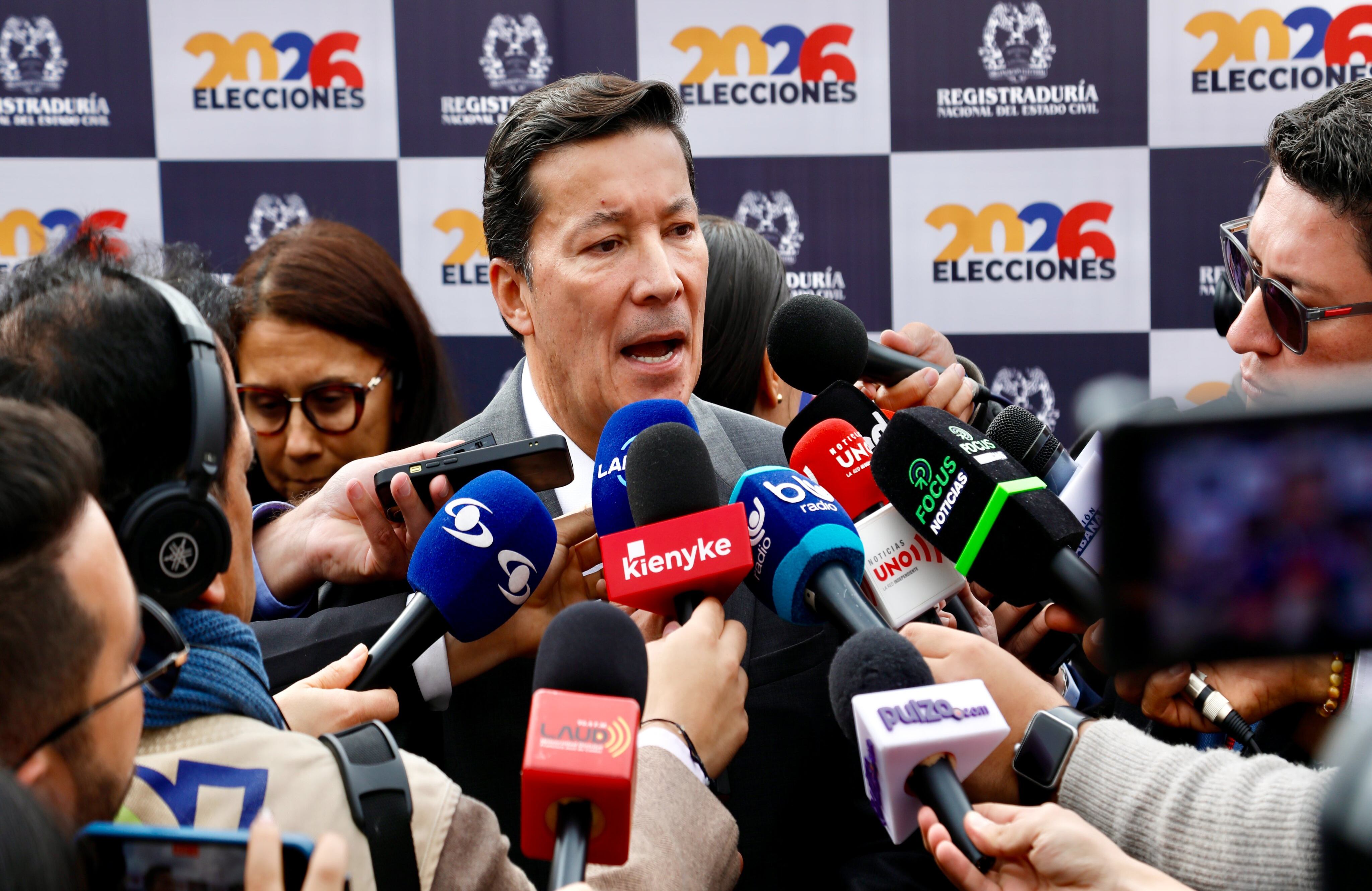 El registrador nacional, Hernán Penagos, envió un mensaje de tranquilidad a los colombianos.