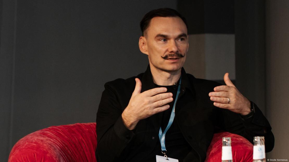 El cineasta Askold Kurov en la Dokumentale de Berlín. Imagen: Dovile Sermokas