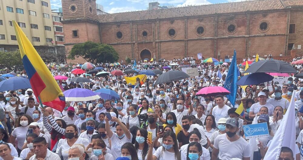 Plantón Cali contra el aborto.