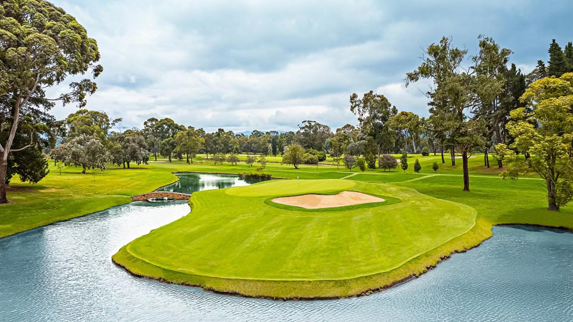 Imagen del campo de golf del Club El Rancho de Cajicá.