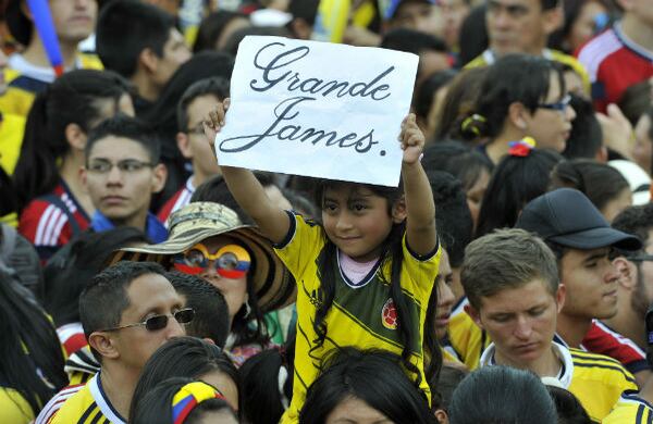 Al menos cien mil personas asistieron al Parque Simón Bolívar, en Bogotá, el domingo 6 de julio del 2014, para darle la bienvenida a la Selección Colombia. Foto: Carlos Julio Martínez / SEMANA.
