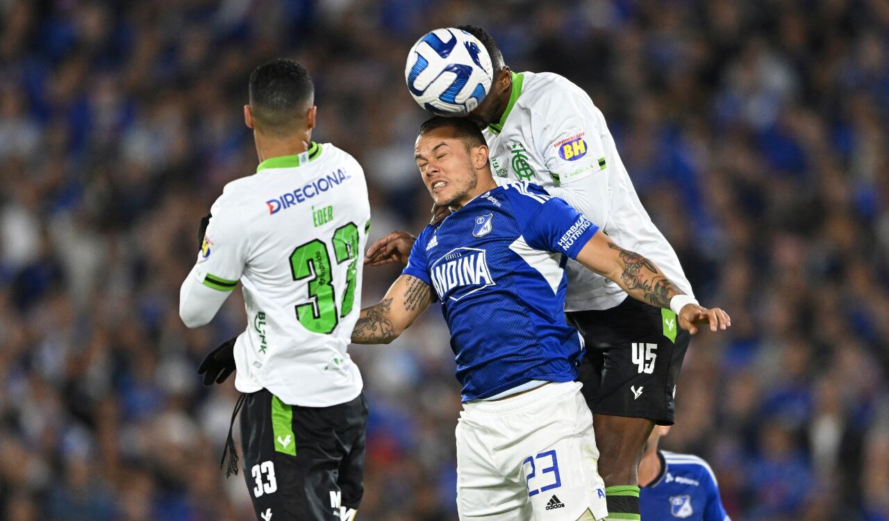 Leonardo Castro, goleador de Millonarios en Sudamericana con tres tantos.