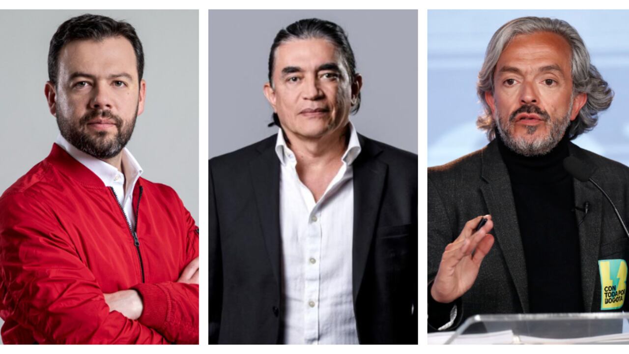 Carlos Fernando Galán, Gustavo Bolívar y Juan Daniel Oviedo