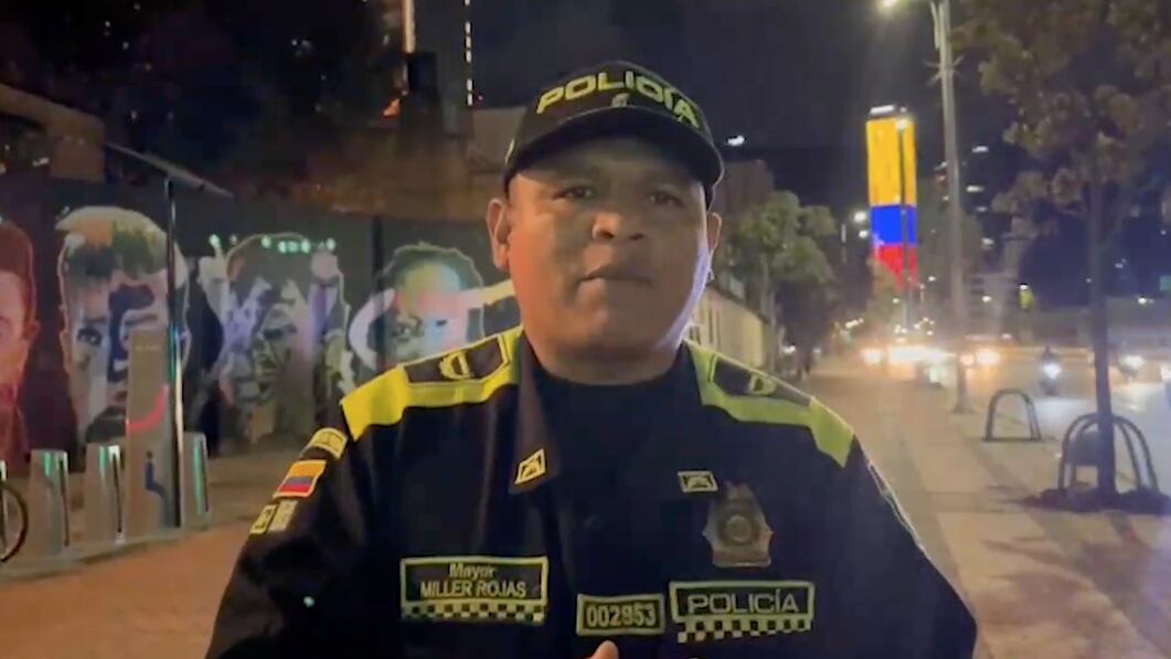 El mayor de la Policía, Miller Rojas Rubio, comandante de la estación de Teusaquillo.