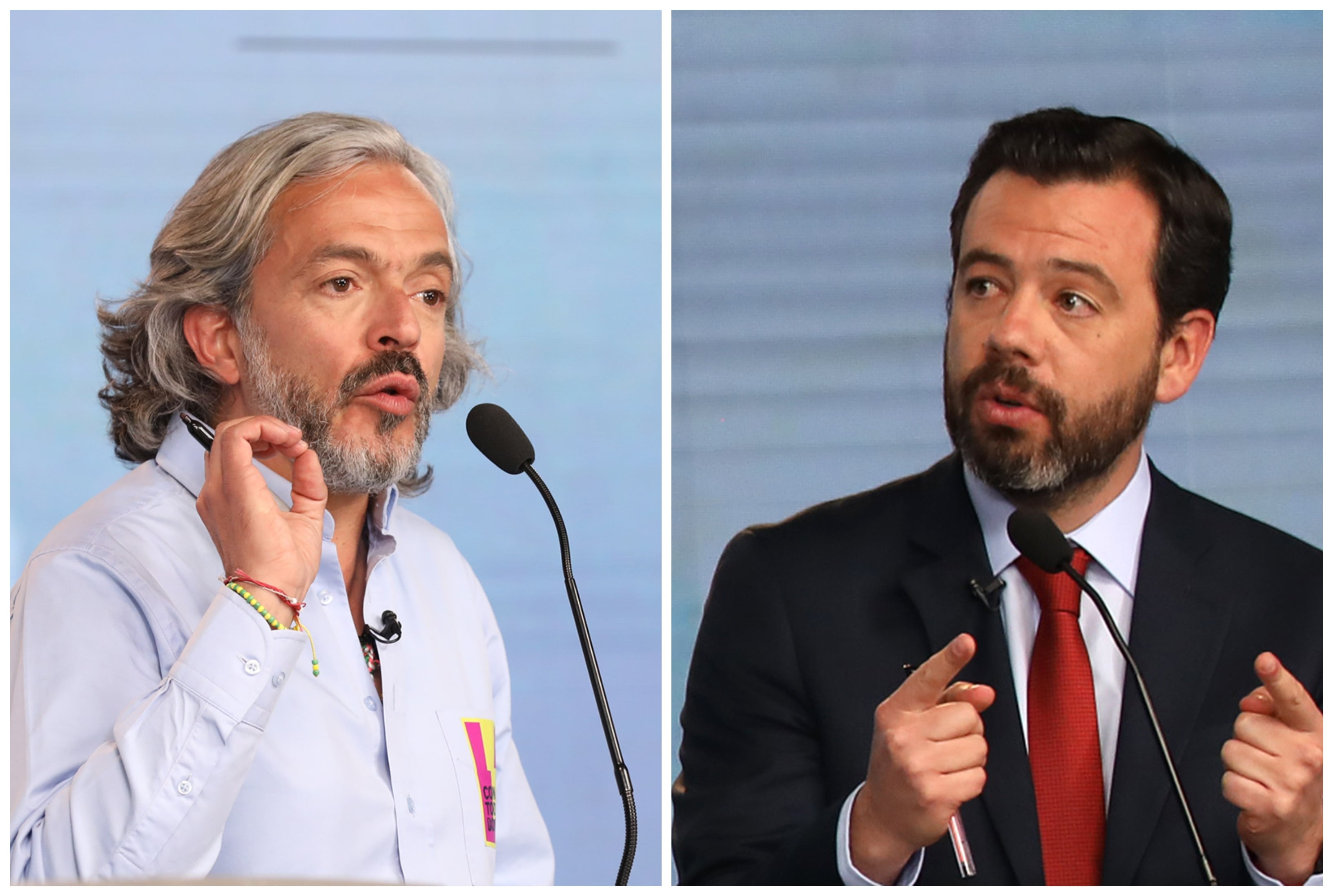 Juan Daniel Oviedo y Carlos Fernando Galán.