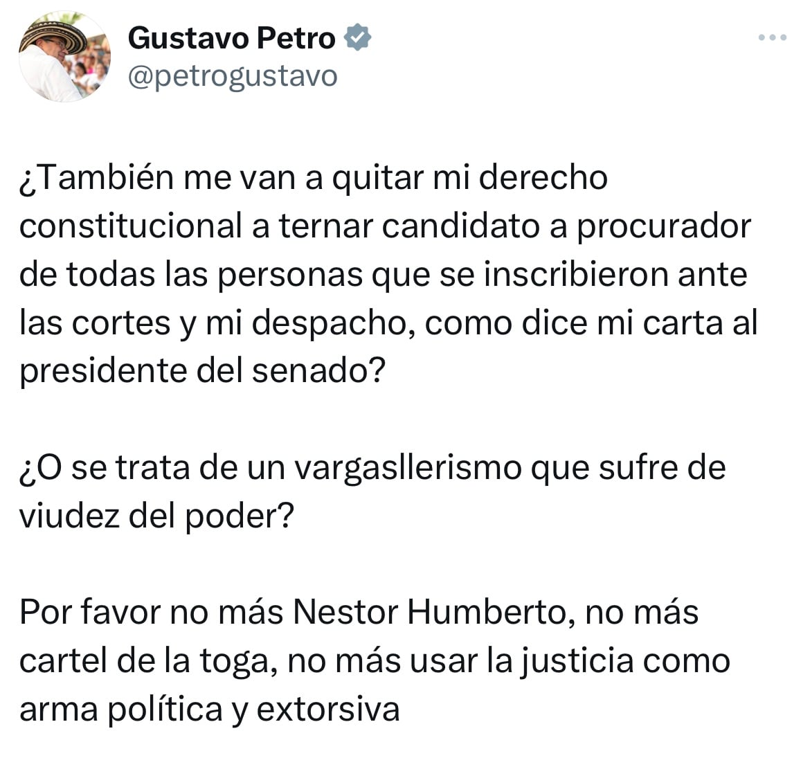 Mensaje presidente Petro
