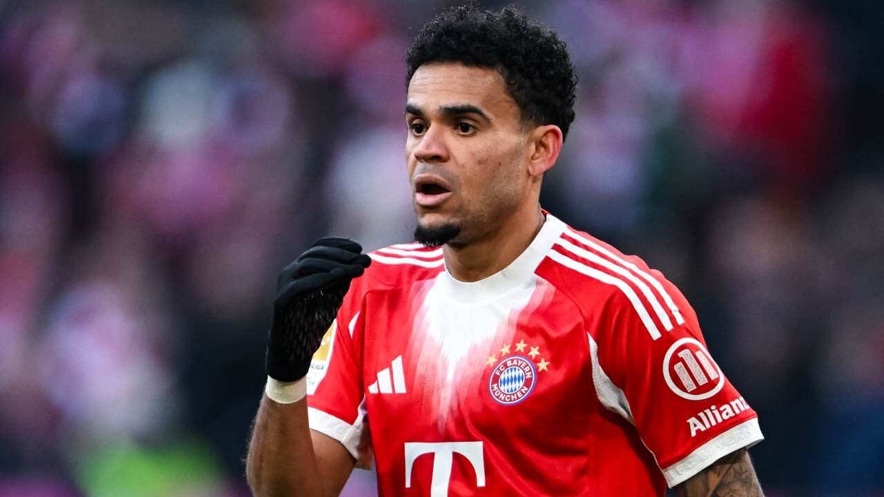 Luis Díaz en un partido con Bayern Múnich.