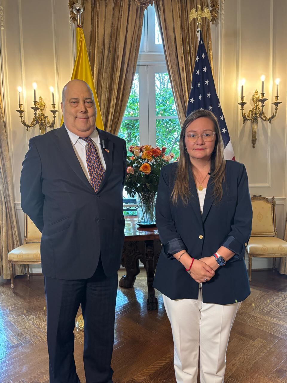 La ministra de Comercio, Industria y Turismo (e), Cielo Rusinque Urrego y el embajador de Colombia en Estados Unidos, Daniel García-Peña, sostuvieron una positiva reunión con el Representante Comercial de ese país, Embajador Jamieson Greer.