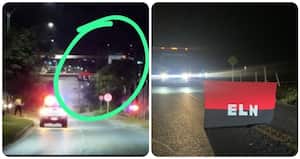 Las banderas del ELN en algunas calles de Boyacá.