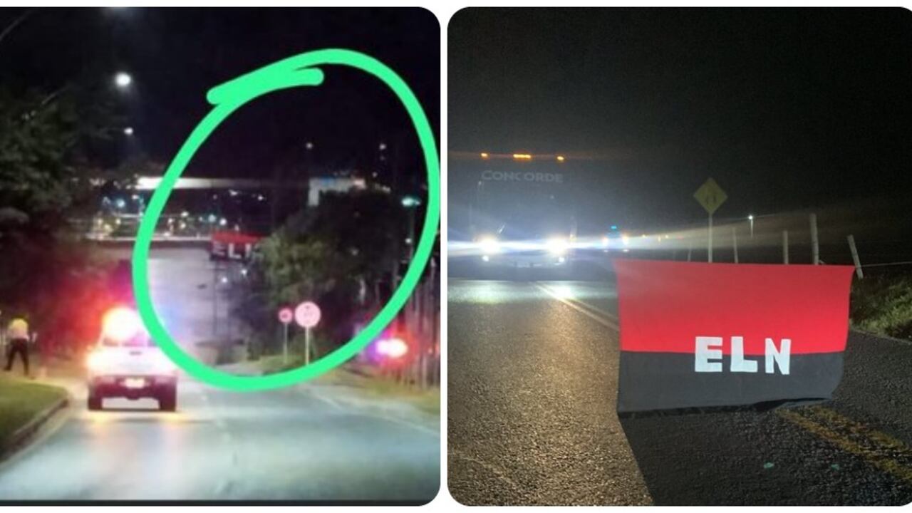 Las banderas del ELN en algunas calles de Boyacá.