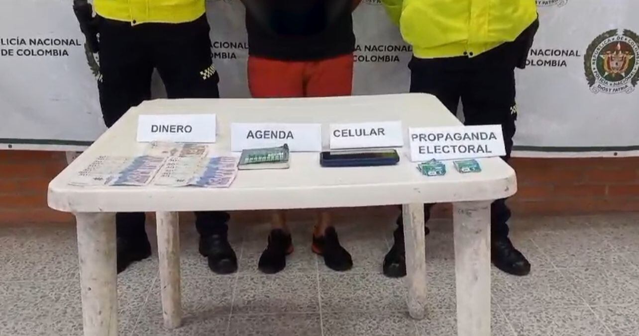 Elementos decomisados y sustento de prueba del supuesto caso de corrupción electoral en el Meta.