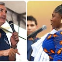 Christian Garcés y Francia Márquez.