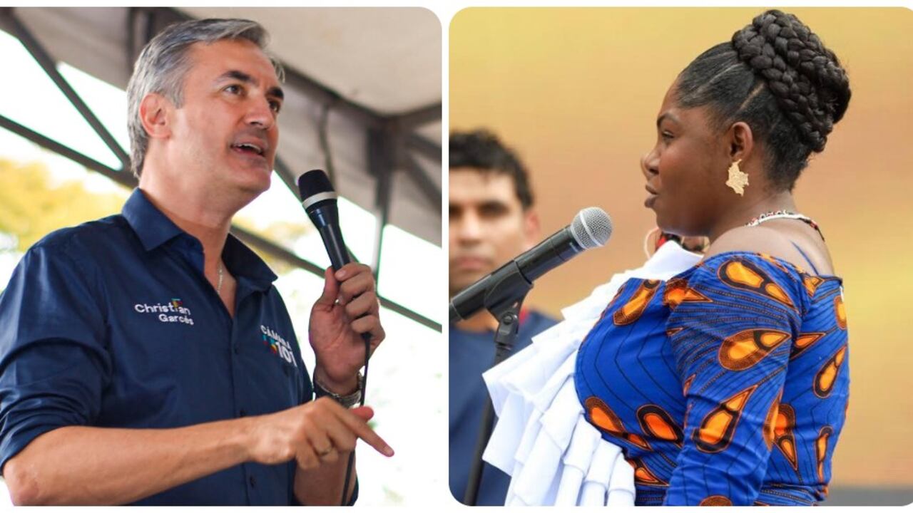 Christian Garcés y Francia Márquez.