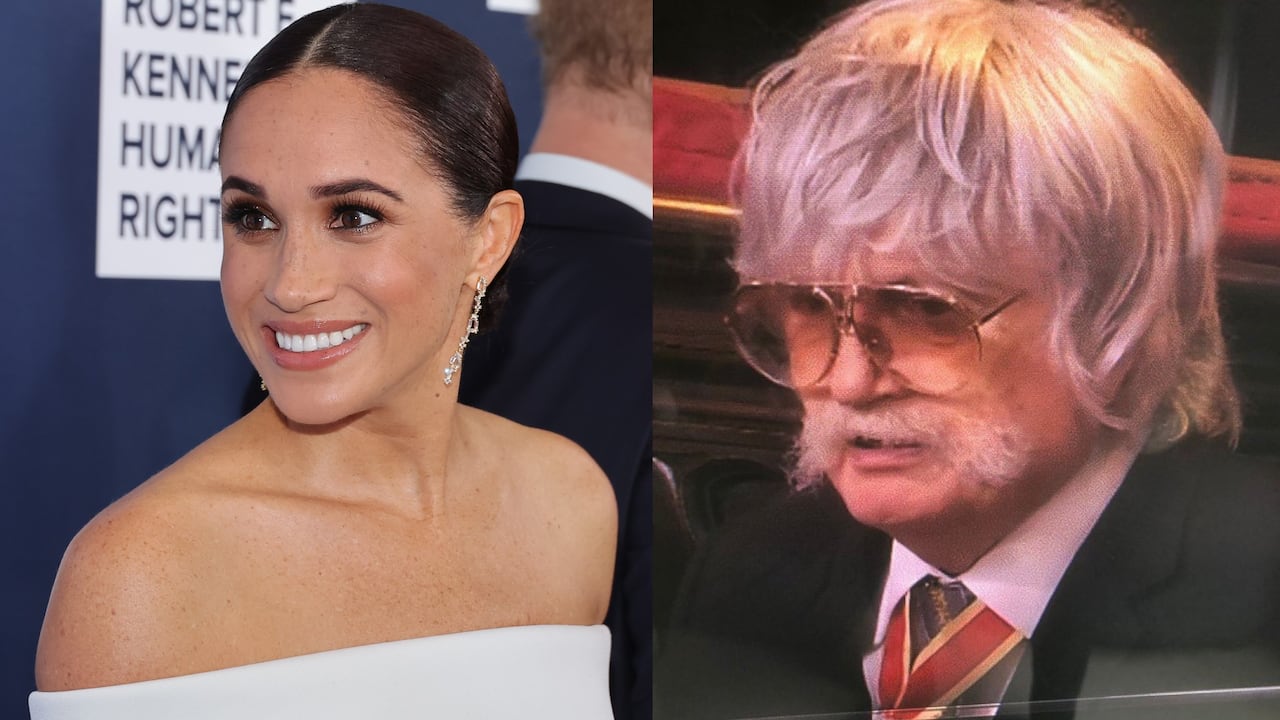 En redes aseguran que Meghan estaba disfrazada.